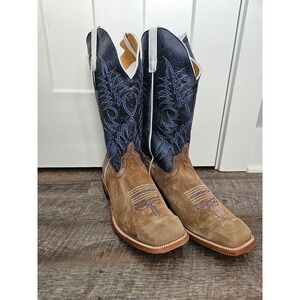 Roper Horse Power 13" Nassau Navy Sahara Sand size 12EE new mens cowboy boots